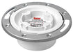 Oatey 43613 Over 3" or Inside 4" PVC Closet Flange with Stainless Steel Ring and Easy Tap Knockout
