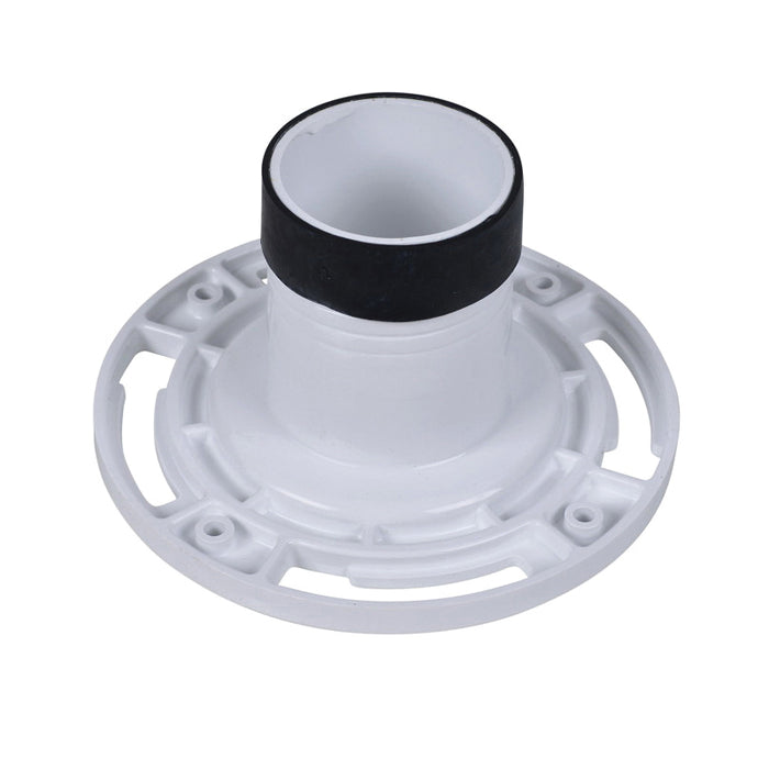 Oatey 43654 Twist-N-Set Replacement Closet Flange, 2.54 in ID, 7 in OD, 3 in Pipe, PVC