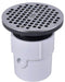 Oatey 72187 3" or 4" PVC General Purpose Drain with 6" Chrome Grate