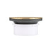 Oatey 74129 4" PVC Hub Base General Purpose Cleanout with 6" Brass Cover