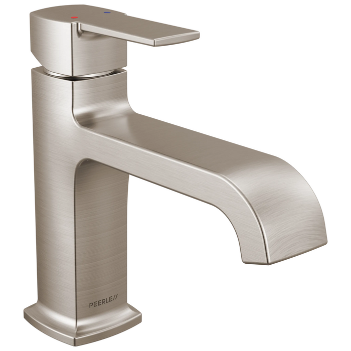 Peerless Ezra P1573LF Single-Handle Curved Spout Lavatory Faucet - Brushed Nickel