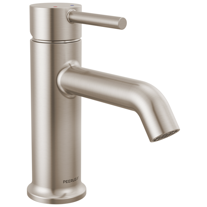 Peerless Precept P1647LF Single Top Handle Lavatory Faucet - Brushed Nickel
