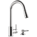 Delta P188104LF-SD Apex Integrated Pull-Down Kitchen Faucet with Soap Dispenser