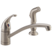 Delta P188501LF Tunbridge Single Handle Kitchen Faucet with Matching Side Spray