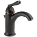 Delta P188627LF Claymore Single Handle Bathroom Faucet with Traditional Lever