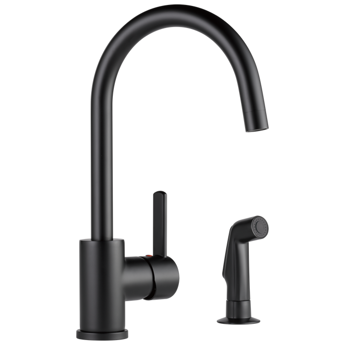 Single-Handle Kitchen Faucet with Spray