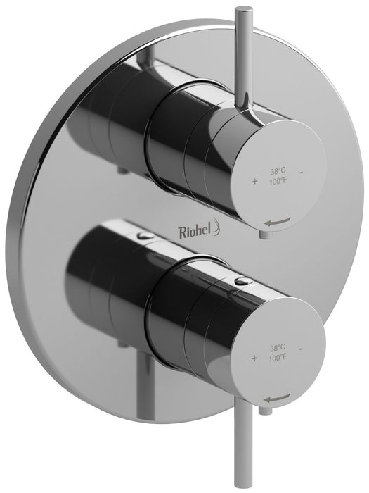 Riobel PATQ83 Pallace 3/4" Therm & Pressure Balance Multi-Function System