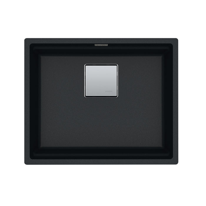 Franke Peak Undermount Single Bowl 22.06 x 18.21 in Granite Kitchen Sink - Onyx