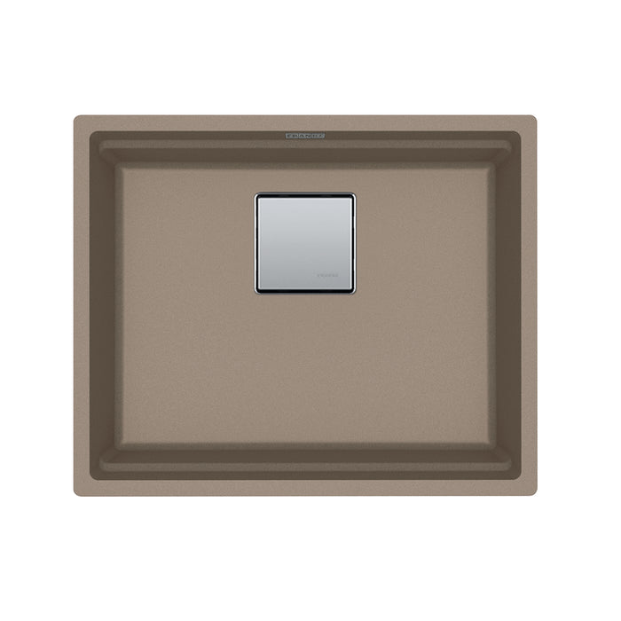 Franke Peak Undermount Single Bowl 22.06 x 18.21 in Granite Kitchen Sink - Oyster