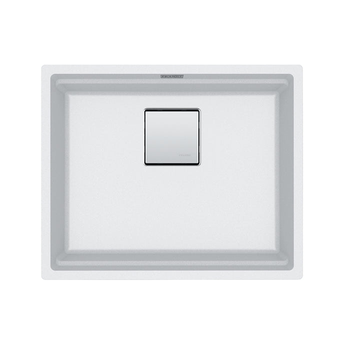 Franke Peak Undermount Single Bowl 22.06 x 18.21 in Granite Kitchen Sink - Polar White