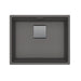 Franke Peak Undermount Single Bowl 22.06 x 18.21 in Granite Kitchen Sink - Stone Grey