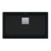 Franke Peak PKG11031 Undermount Single Bowl 32 x 18.75 in Granite Kitchen Sink - Matte Black