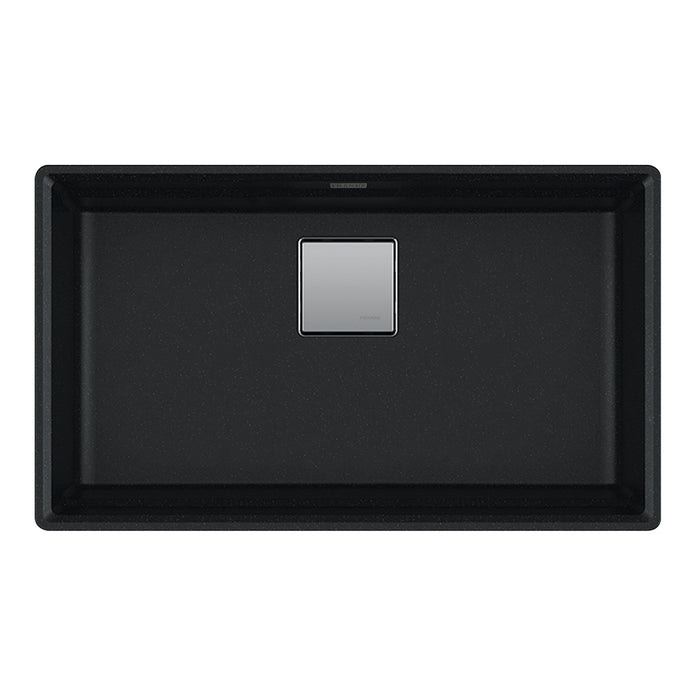 Franke Peak PKG11031 Undermount Single Bowl 32 x 18.75 in Granite Kitchen Sink - Onyx