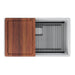 Franke Peak PKG11031PWT-WKC Undermount Single Bowl 32 x 18.75 in Granite Kitchen Sink - Polar White