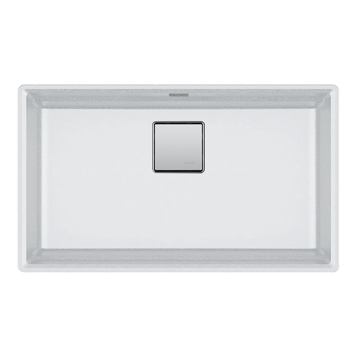 Franke Peak PKG11031 Undermount Single Bowl 32 x 18.75 in Granite Kitchen Sink - Polar White