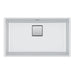 Franke Peak PKG11031 Undermount Single Bowl 32 x 18.75 in Granite Kitchen Sink - Polar White