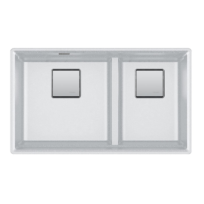 Franke Peak PKG160LD Undermount Single Bowl 32 x 18.75 in Granite Kitchen Sink - Polar White