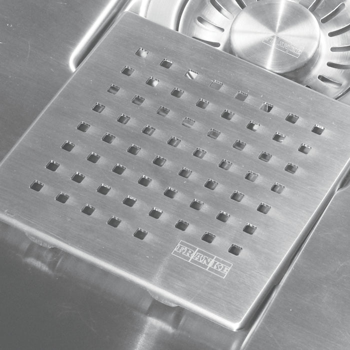 Franke PKXCVR Square Stainless Steel Replacement Drain Cover - Stainless Steel