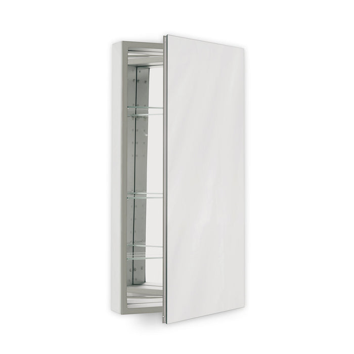 PL Series 23-1/4" x 30" x 4" flat top cabinet with polished edge, non-handed (reversible), black interior and non-electric