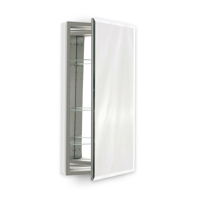 PL Series 23-1/4" x 39-3/8" x 4" flat top cabinet with bevel edge, non-handed (reversible), white interior and non-electric