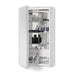 PL Series 23-1/4" x 39-3/8" x 4" flat top cabinet with polished edge, left hinge, white interior and electric