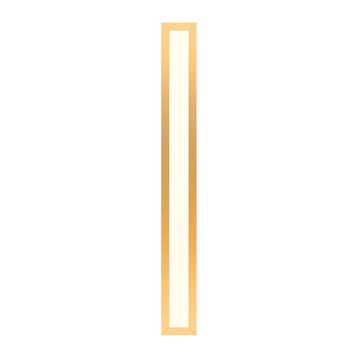 Profiles 3-1/2" x 30" x 4-5/8" framed lighting in matte gold with 2700 kelvin temperature (warm light)