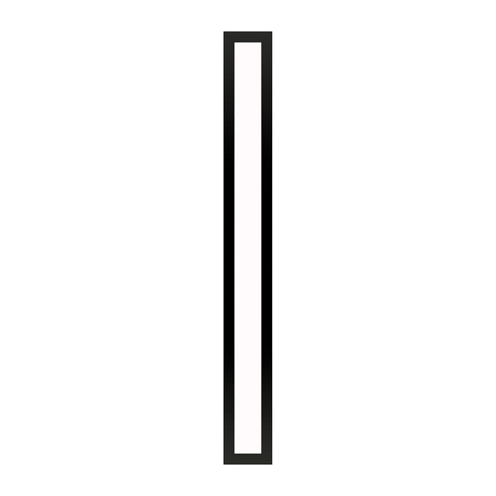 Profiles 3-1/2" x 30" x 4-5/8" framed lighting in matte black with 4000 kelvin temperature (cool light)