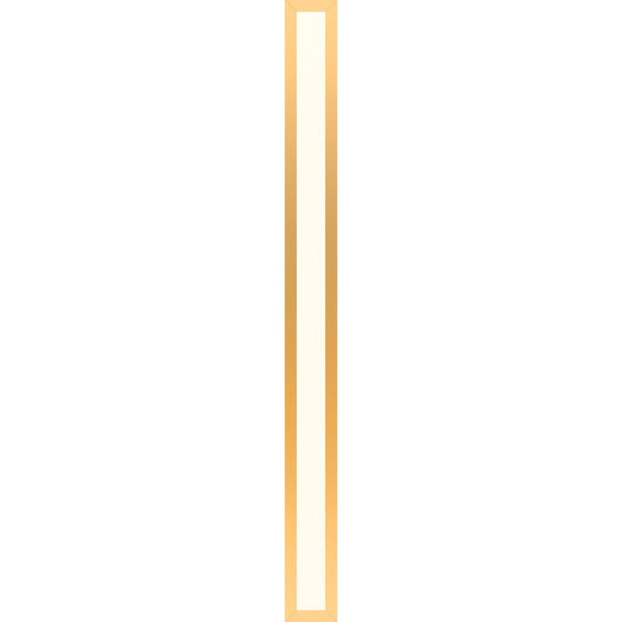 Profiles 3-1/2" x 39-3/8" x 4-5/8" framed lighting in matte gold with 2700 kelvin temperature (warm light)