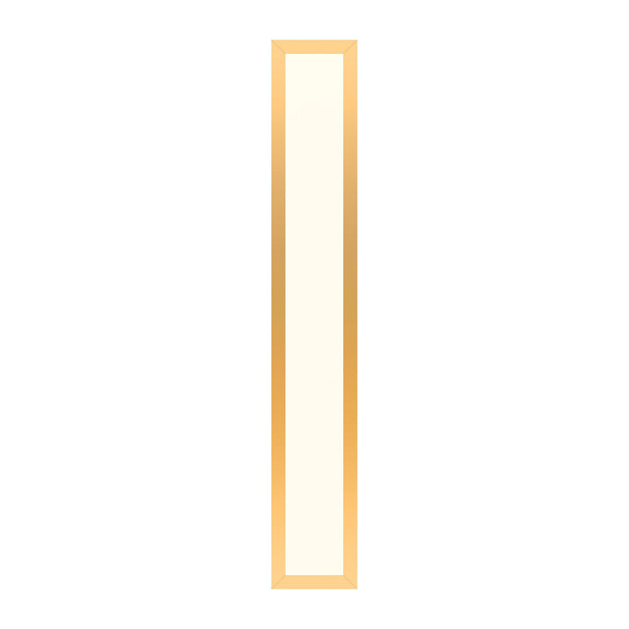 Profiles 5" x 30" x 4-5/8" framed lighting in matte gold with 2700 kelvin temperature (warm light)
