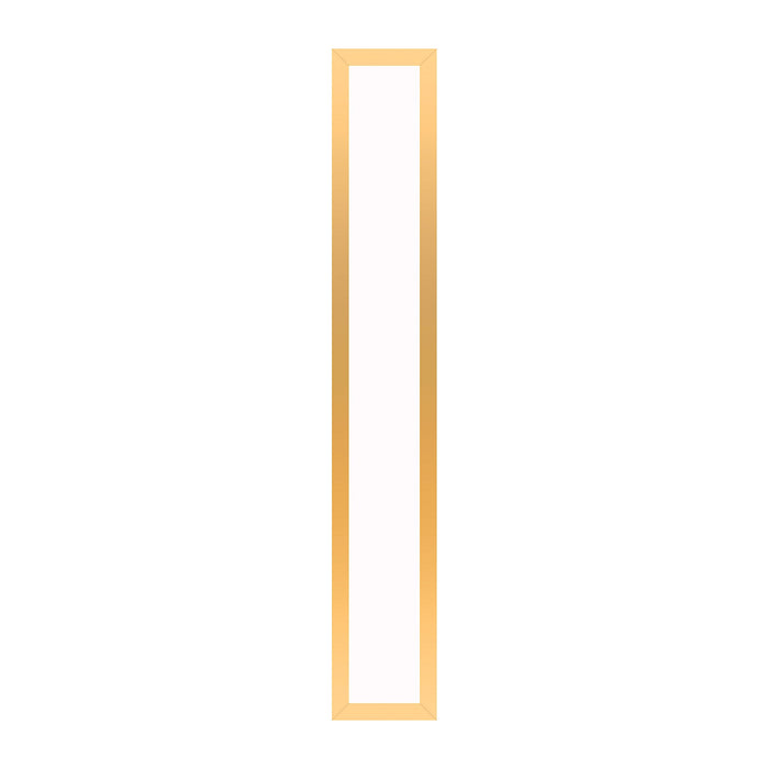 Profiles 5" x 30" x 4-5/8" framed lighting in matte gold with variable 2700K to 5600K temperature (warm to cool light)