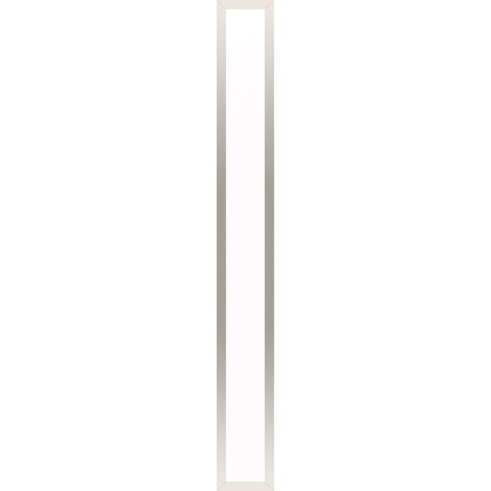Profiles 5" x 39-3/8" x 4-5/8" framed lighting in polished nickel with variable 2700K to 5600K temperature (warm to cool light)