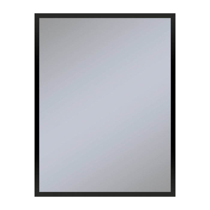 Profiles 23-1/8" x 29-7/8" x 3/4" framed mirror in matte black