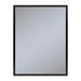 Profiles 23-1/8" x 29-7/8" x 3/4" framed mirror in matte black