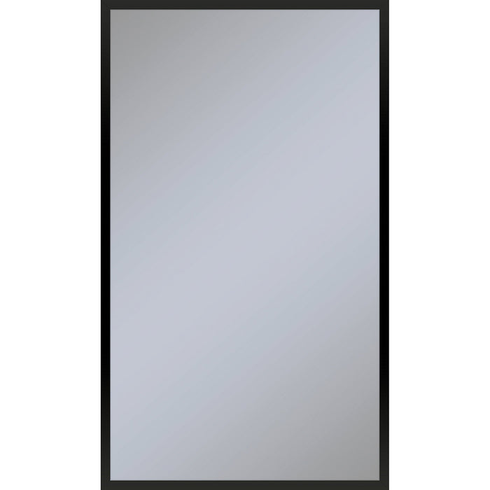 Profiles 23-1/8" x 39-1/4" x 3/4" framed mirror in matte black