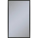 Profiles 23-1/8" x 39-1/4" x 3/4" framed mirror in matte black