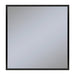 Profiles 29-1/8" x 29-7/8" x 3/4" framed mirror in matte black