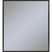 Profiles 35-1/8" x 39-1/4" x 3/4" framed mirror in matte black