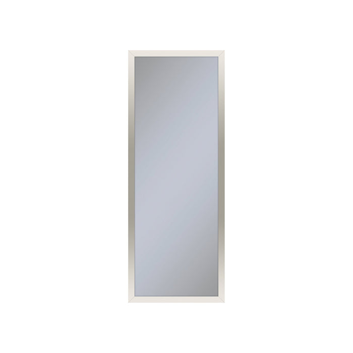 Profiles 11-1/4" x 30" x 4" framed cabinet in polished nickel with electrical outlet, USB charging ports, magnetic storage strip and left hinge
