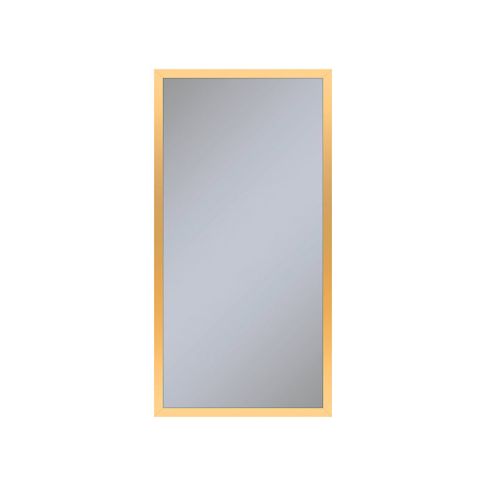 Profiles 15-1/4" x 30" x 6" framed cabinet in matte gold and non-electric with reversible hinge (non-handed)