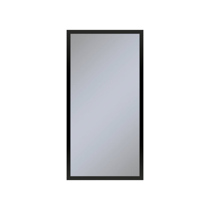 Profiles 15-1/4" x 30" x 6" framed cabinet in matte black and non-electric with reversible hinge (non-handed)