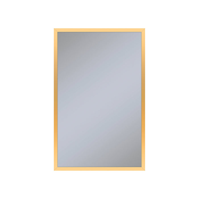 Profiles 19-1/4" x 30" x 4" framed cabinet in matte gold and non-electric with reversible hinge (non-handed)