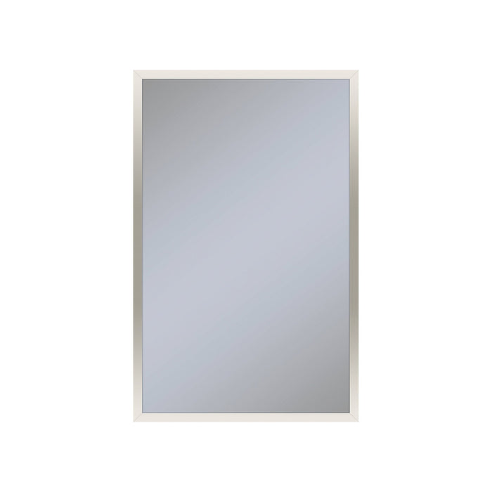 Profiles 19-1/4" x 30" x 6" framed cabinet in polished nickel and non-electric with reversible hinge (non-handed)