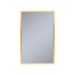 Profiles 19-1/4" x 30" x 6" framed cabinet in matte gold and non-electric with reversible hinge (non-handed)