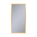 Profiles 19-1/4" x 39-3/8" x 4" framed cabinet in matte gold with electrical outlet, USB charging ports, magnetic storage strip and left hinge