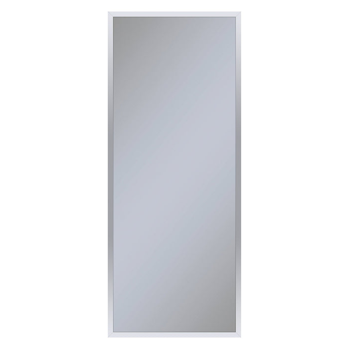 Profiles 19-1/4" x 48" x 4" framed cabinet in chrome with electrical outlet, USB charging ports, magnetic storage strip and left hinge
