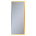 Profiles 19-1/4" x 48" x 4" framed cabinet in matte gold with electrical outlet, USB charging ports, magnetic storage strip and left hinge