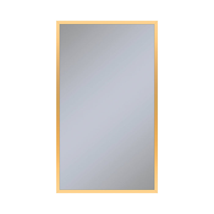 Profiles 23-1/4" x 39-3/8" x 4" framed cabinet in matte gold and non-electric with reversible hinge (non-handed)