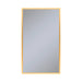 Profiles 23-1/4" x 39-3/8" x 6" framed cabinet in matte gold with electrical outlet, USB charging ports, magnetic storage strip and left hinge