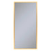 Profiles 23-1/4" x 48" x 4" framed cabinet in matte gold with electrical outlet, USB charging ports, magnetic storage strip and left hinge