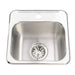 Kindred Utility Collection Drop-In Single Bowl 13.63 x 13.63 in Stainless Steel Kitchen Sink - 1-Hole